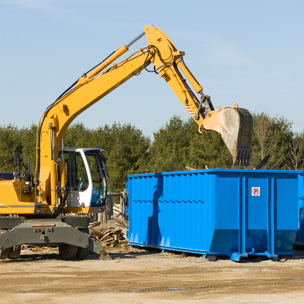 are there any restrictions on where a residential dumpster can be placed in Knob Noster MO